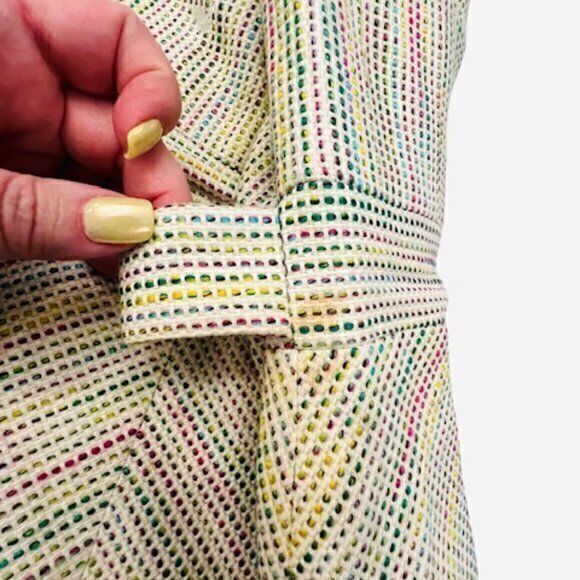 🎉PRICE REDUCED🎉 TRINA TURK Strapless Embroidered Dress Tweed Summer Party 2‎ - Picture 14 of 14